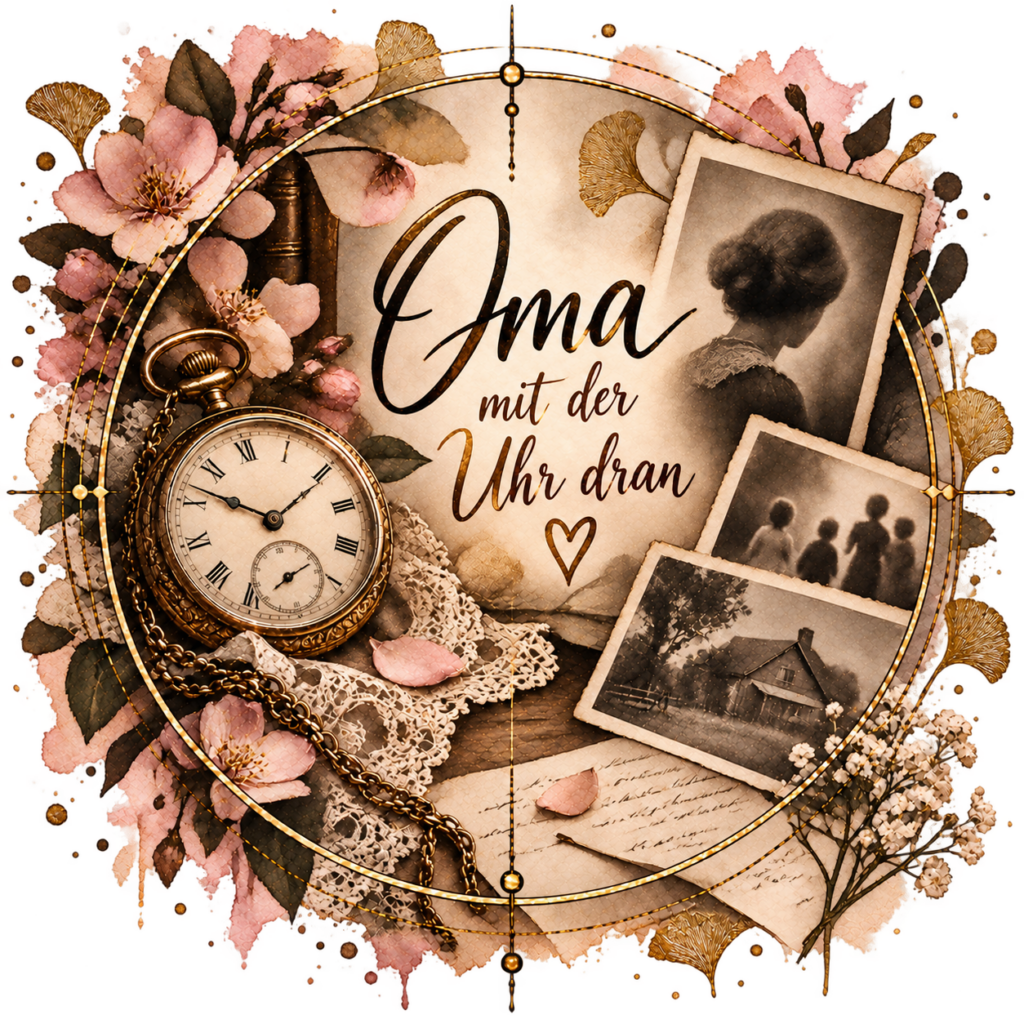 Oma mit der Uhr dran